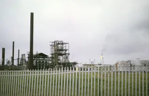 Oil refinery in Trinidad, Trinidad and Tobago 1961-1963