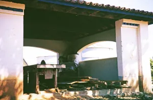 Oil storage and carpentry workshop, Fazenda Sant Anna, Campinas, Brazil, South America 1962, South America