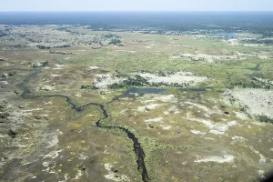 Okavango Delta aerial view, Moremi Game Reserve