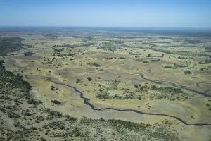 Okavango Delta aerial view, Moremi Game Reserve