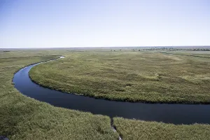 Okawango Delta pan style, meandering courses of the Okawango River