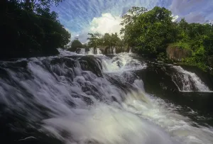Olakkayam Waterfalls near Thrissur Trichur