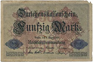 Old banknote, loan cash certificate