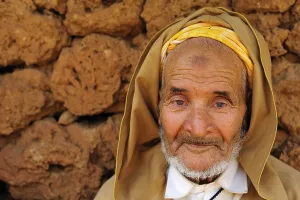 Faces Of The World Prints: Old Berber man wearing a turban