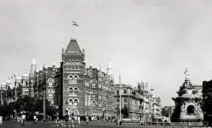 Old Bombay picture post card, Flora Fountain