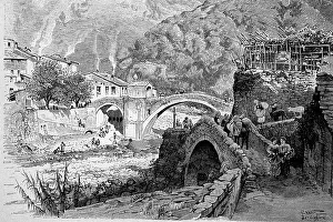 Old bridge with chapel in Badalucco