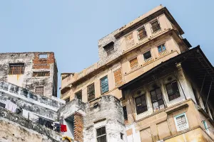 Old buildings in Varanasi, India