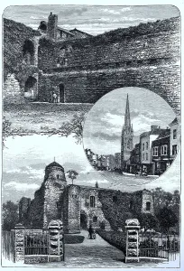 The Old Castle of Colchester and St Nicholas Church