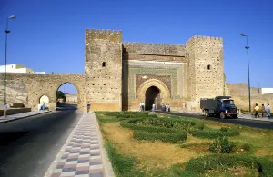 Old City Gate, Meknes, Morocco, Africa