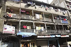 Old Desai building chawl mudroof mass urban housing