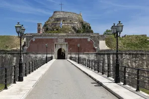 The old fortress in Corfu Town, Greece