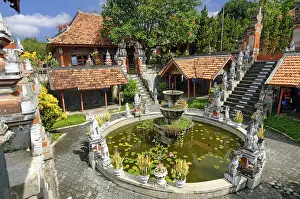 Old fountain in Brahma Vihara Arama Buddha Banjar Buddhist monastery