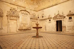 Detail of an old fountain inside the Seville Cathedral - Andalusia