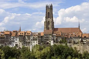 Old part of Freiburg/Fribourg, Switzerland