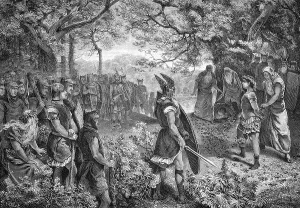 Old Germanic feast of sacrifice