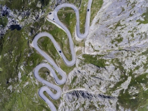 Old Gotthard Pass, old pass road in Val Tremola