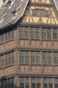 Old half-timbered house in the historic centre of Strasbourg
