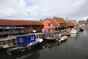 The Old Harbour in Wismar, Nordwestmecklenburg district