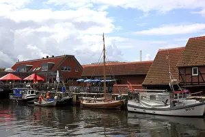 Framed Print : The Old Harbour in Wismar, Nordwestmecklenburg district