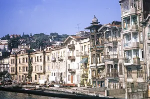 Old houses on the Bosporus, Istanbul, Turkey 1974