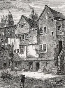 Old houses in the Cowgate, Edinburgh