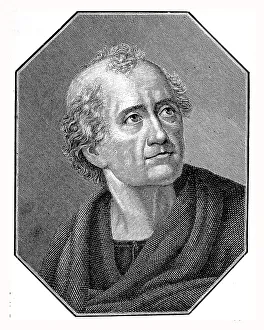 The old Klopstock, historic depiction in Deutsche Literaturgeschichte