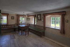 Old living room of a farm, Franconian Open Air Museum