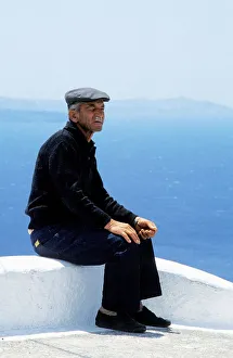 Old Man, Santorini, Cyclades, Greece, Europe
