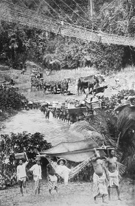 The old means of transport in the German colonies