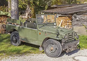 Old military off-road vehicle