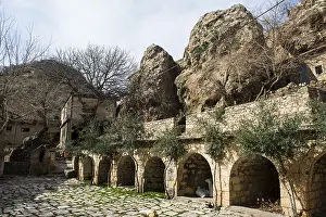 Old open yard, Lalish, Iraq, Asia