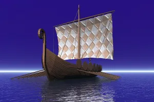 Old sailing ship, 3D graphics