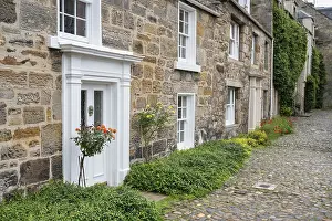 Old terraced house, in detail in the old town of St