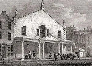 The old Theatre Royal on Princes Street in 1829