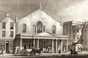 The old Theatre Royal on Princes Street in 1829