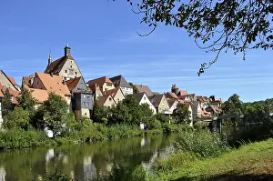 Old town in Besigheim, half-timbered house