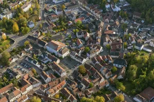 Category Cities DE Prints: Old Town with half-timbered houses