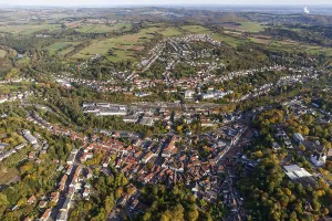 Category Cities DE Prints: Old Town with half-timbered houses