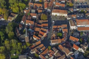 Category Cities DE Prints: Old Town with half-timbered houses