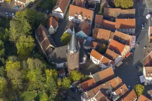 Category Cities DE Prints: Old Town with half-timbered houses