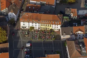 Category Cities DE Prints: Old town with half-timbered houses