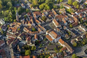 Category Cities DE Prints: Old Town with half-timbered houses