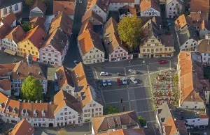 Category Cities DE Prints: Old Town with half-timbered houses