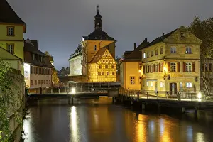 The old town hall on the river Regnitz