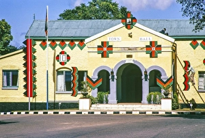 Old Town Hall, Victoria Hall, Blantyre, Malawi, Southern Africa, decorated in 1974 to celebrate 10 years of independence, Africa