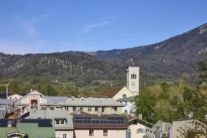 Old town, historic buildings, trees