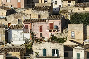 Several old town houses, Near, Modica