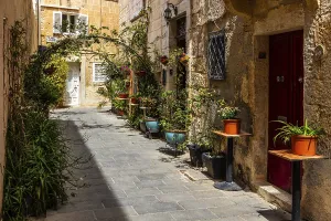 Old town of Rabat, one of the most charming cities in Malta
