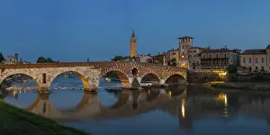 Old Town with the River Etsch, Ponte Pietra