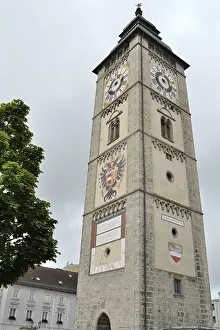 Old town tower of Enns, landmark and sight